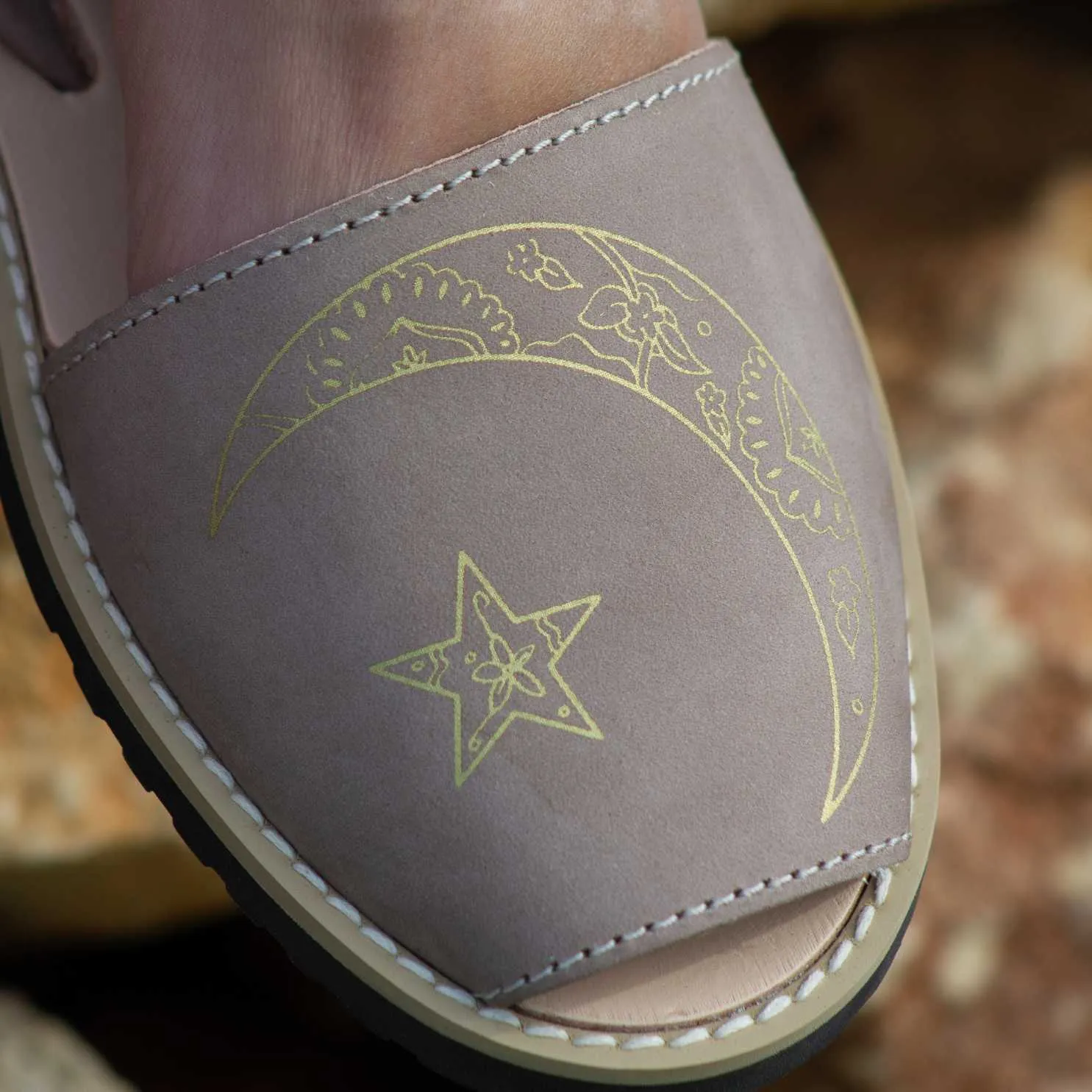 Classic Leather Sandal For Women - Madona 1056 Luna Nobuck