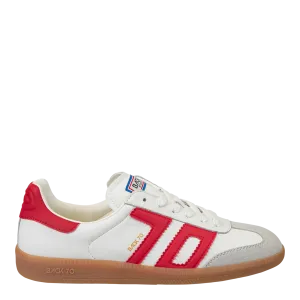 Cloud Sneaker in White with Red