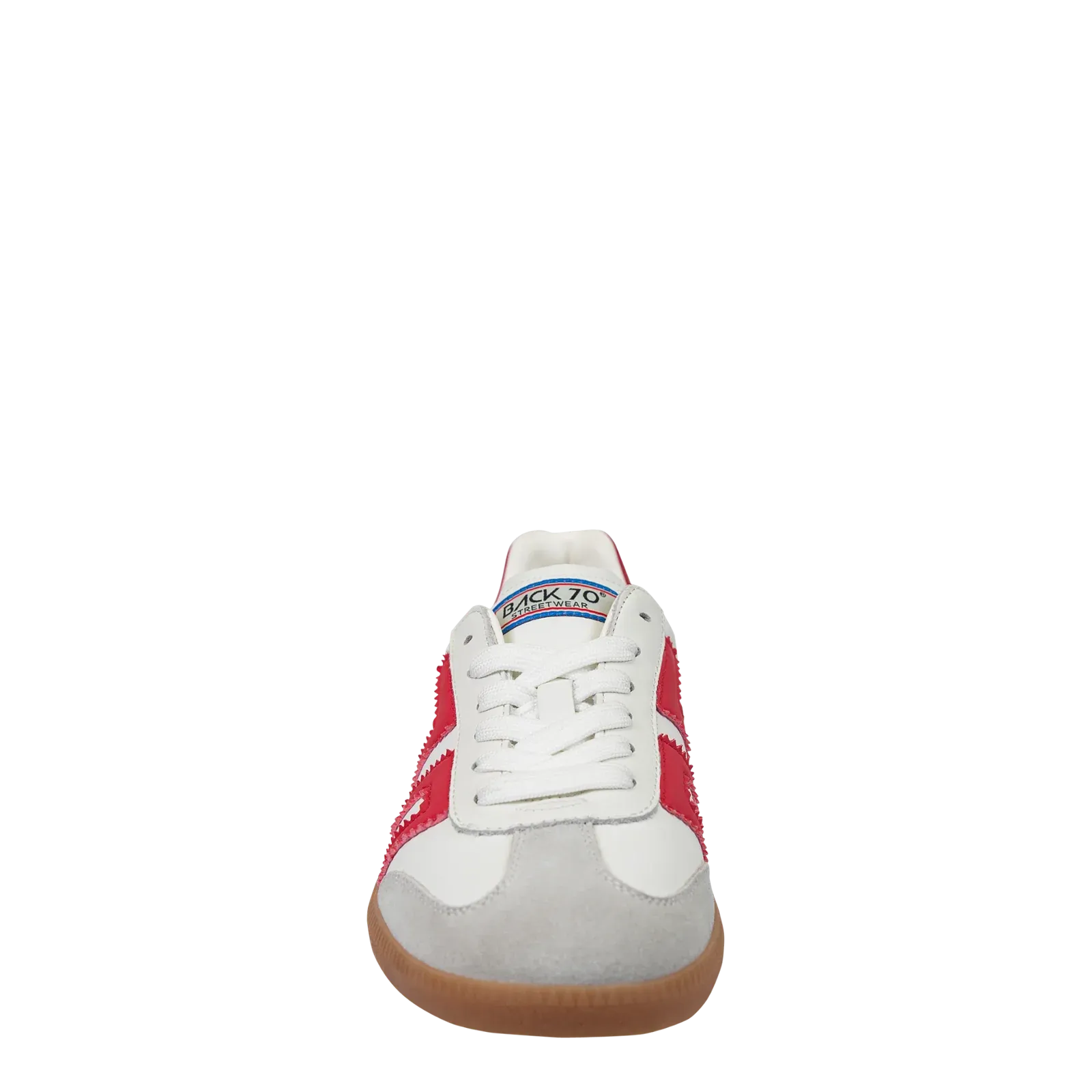 Cloud Sneaker in White with Red