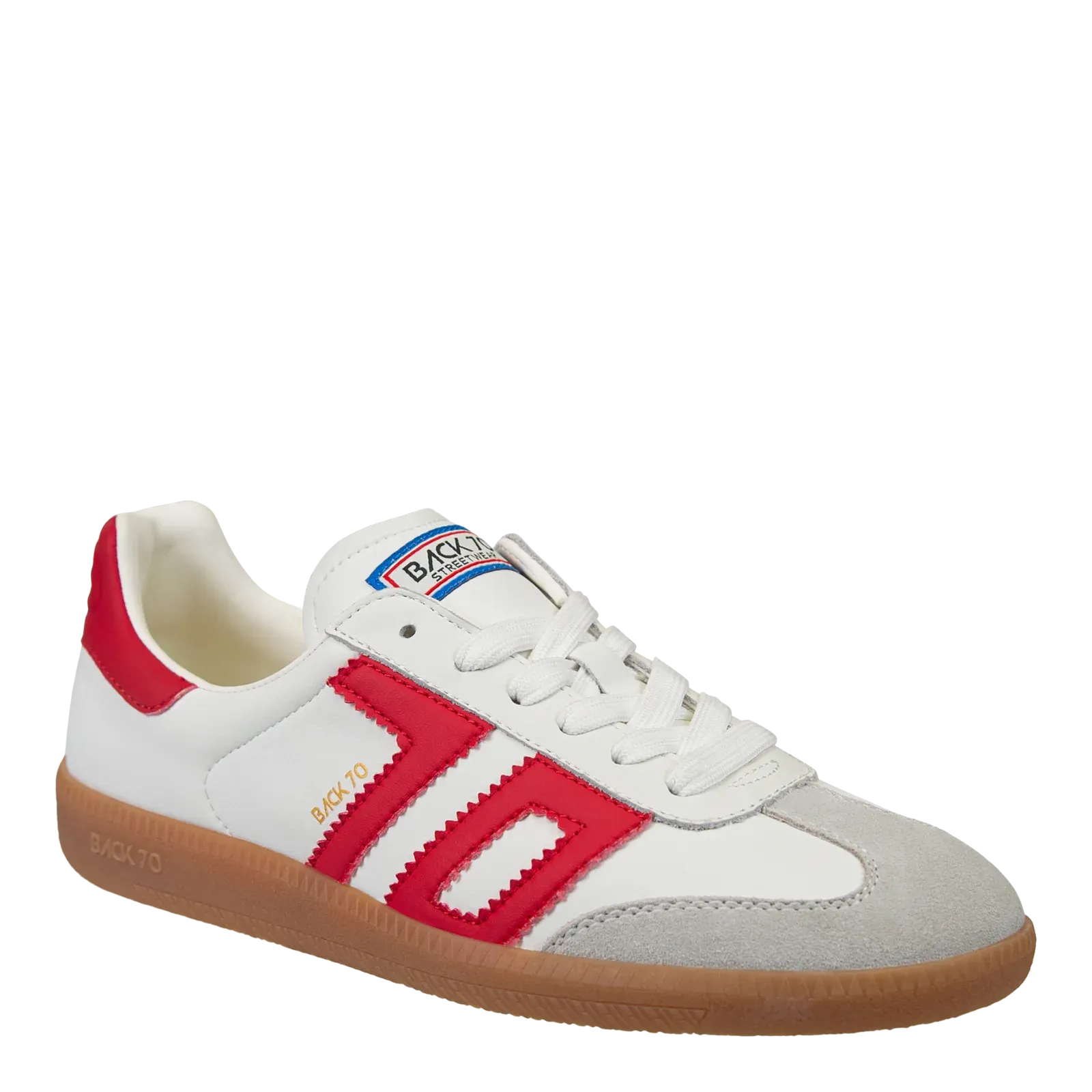 Cloud Sneaker in White with Red