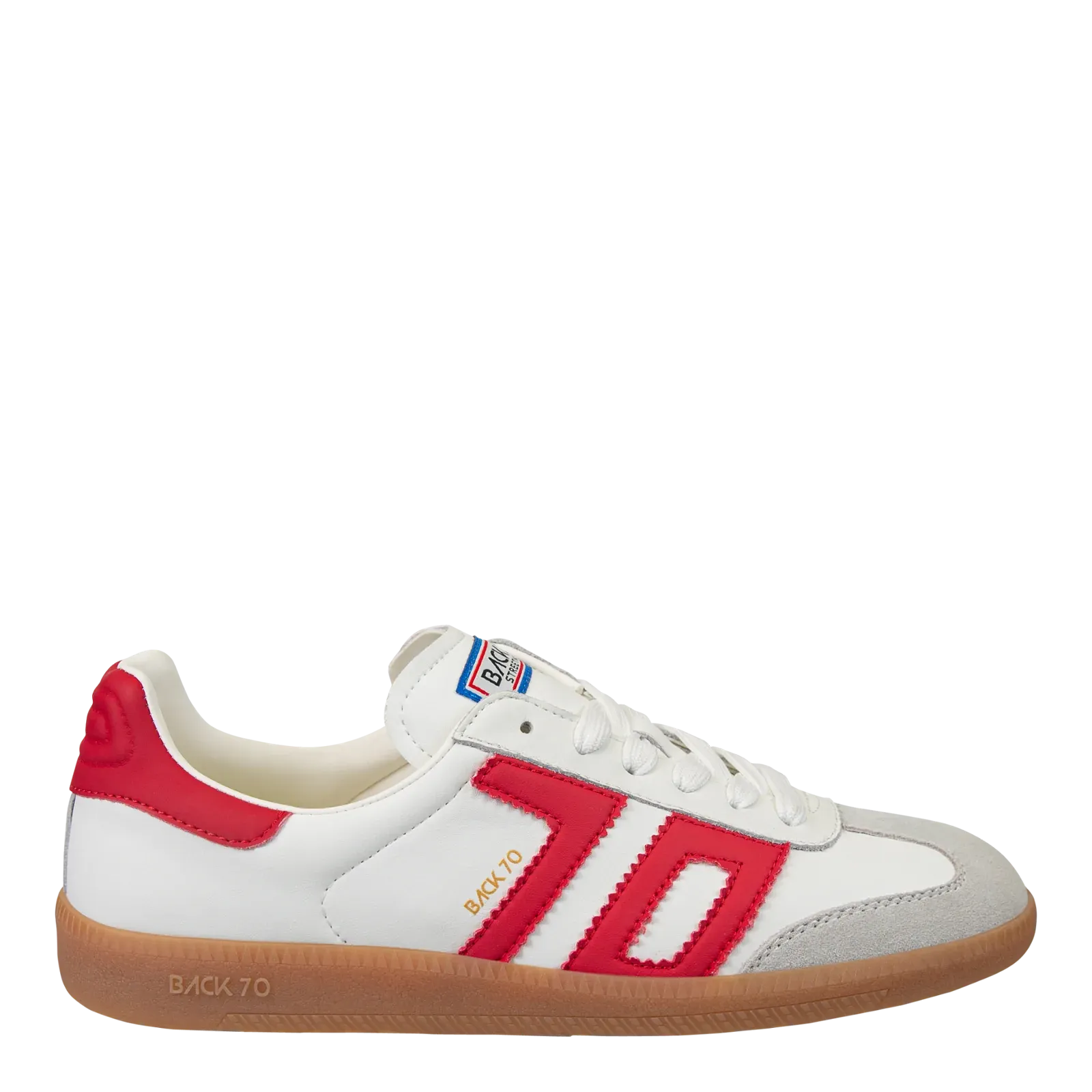 Cloud Sneaker in White with Red