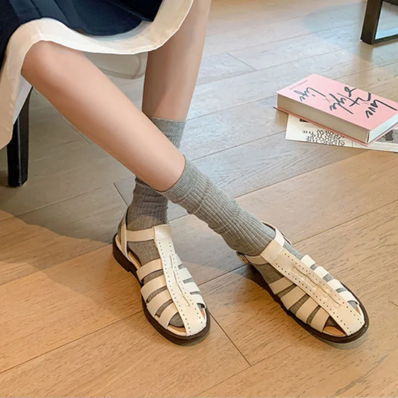 COMFORTABLE CLOSED TOE FISHERMAN SANDALS FOR WOMEN