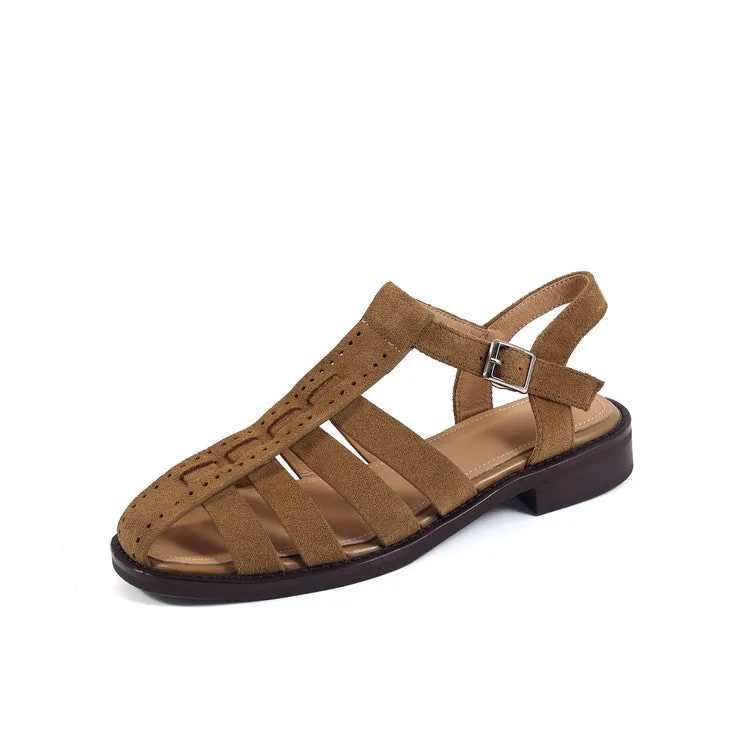 COMFORTABLE CLOSED TOE FISHERMAN SANDALS FOR WOMEN