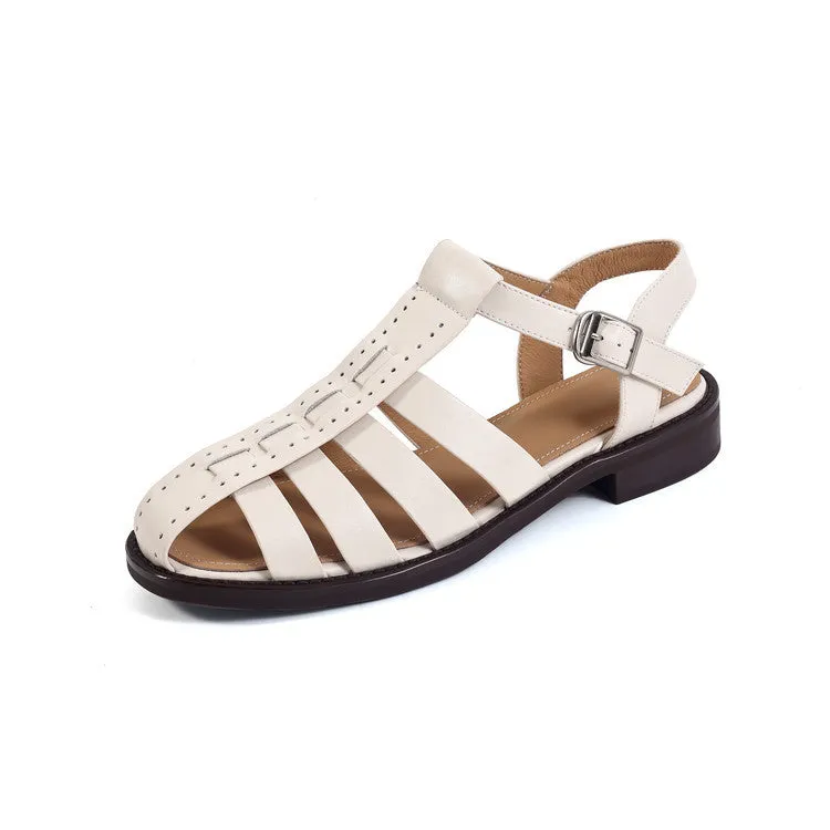 COMFORTABLE CLOSED TOE FISHERMAN SANDALS FOR WOMEN