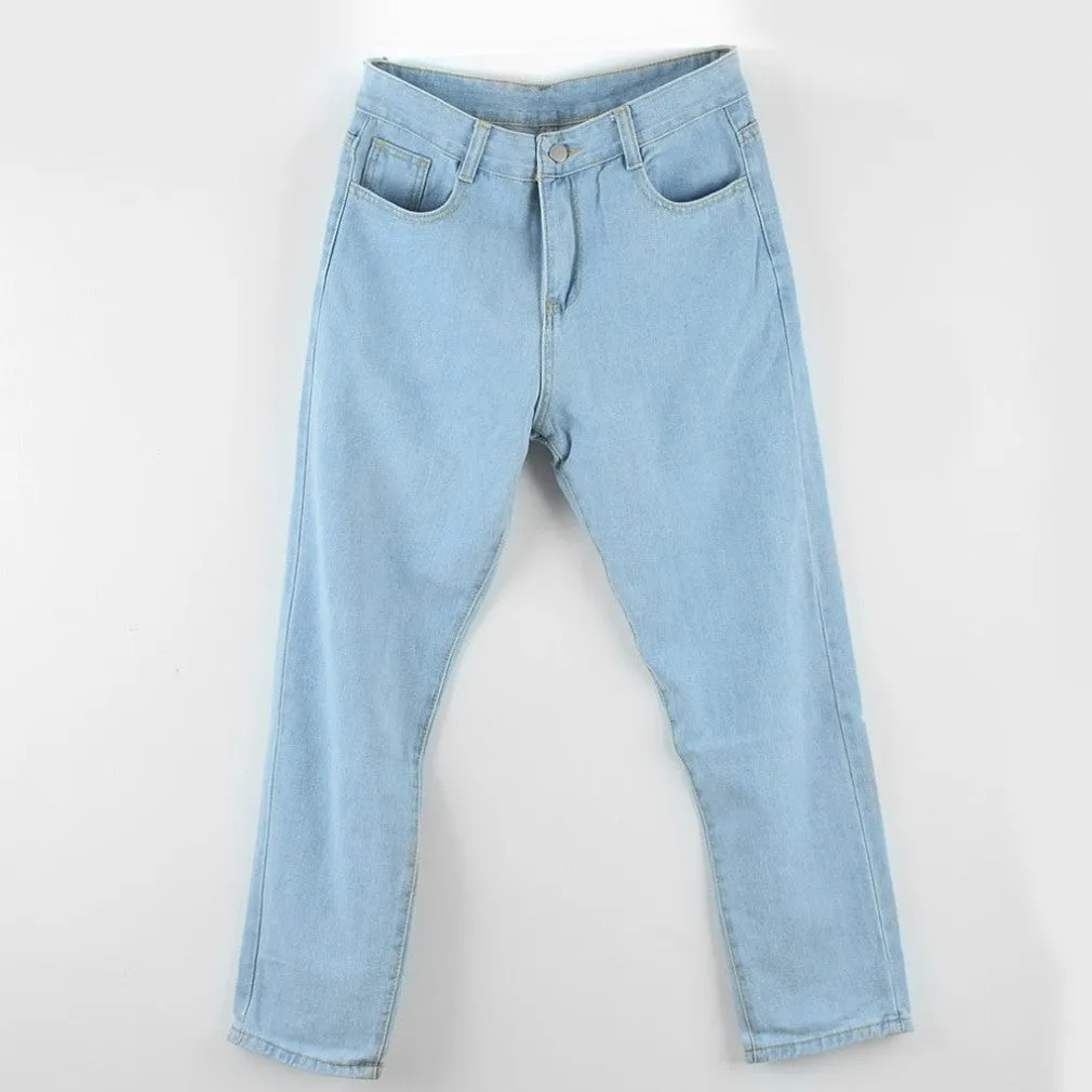 ContiNent 33 Loose Men Jeans Male Trousers Simple Design High Quality Cozy All-match Students Daily Casual Straight Denim Pants