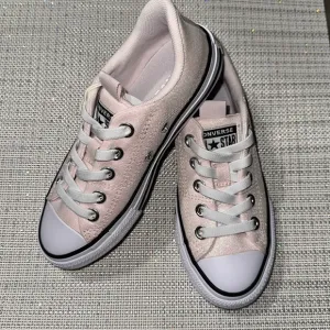 Converse 13 &amp; 1,2,3 Girls Light Pink Metallic White Black Brown Soles Sneakers