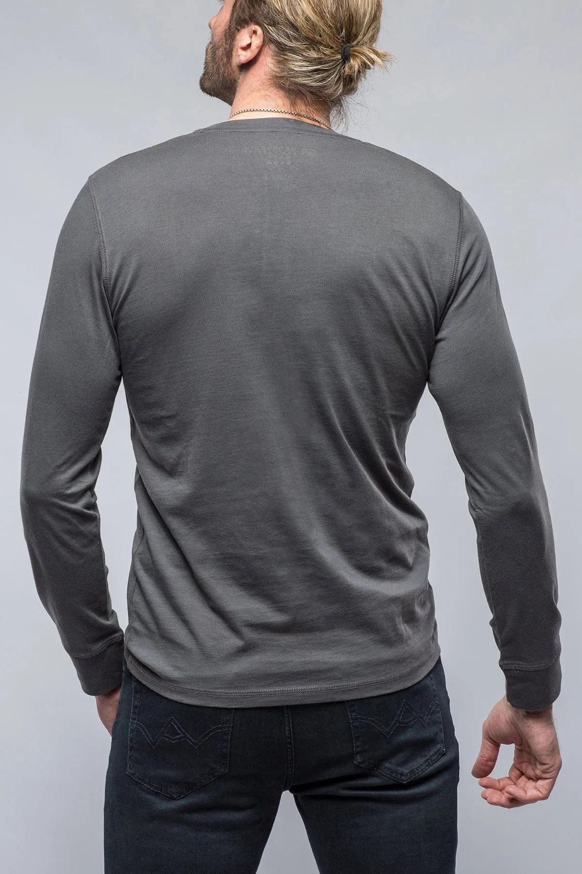 Coronado Cotton LS Henley in Grey