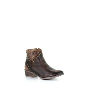 CORRAL WOMEN'S WESTERN GOLDEN STUDDED SHORTIE Q5055