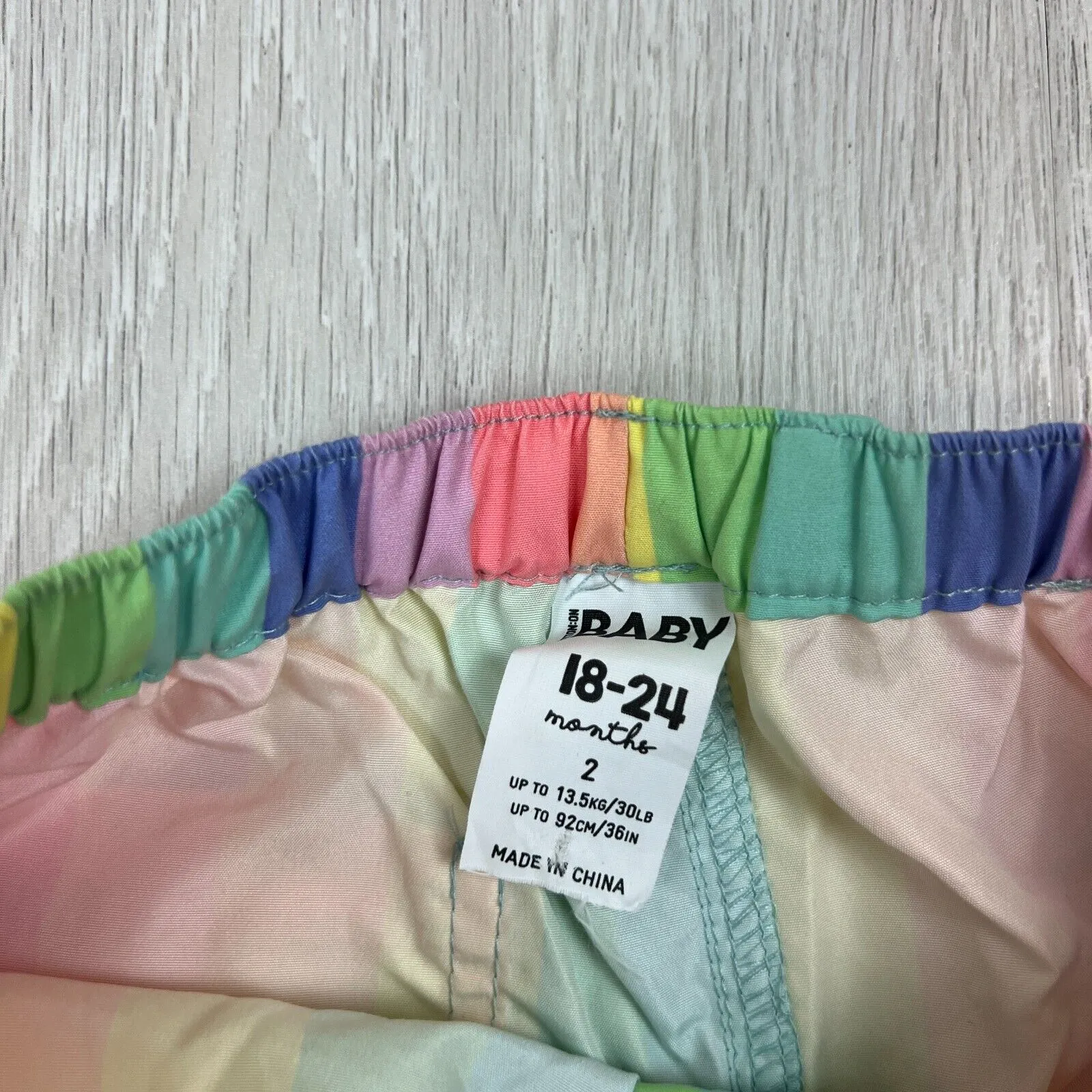 Cotton On Baby Boys Swim Shorts Board Shorts Boardies Tie Dye Size 18-24 Months