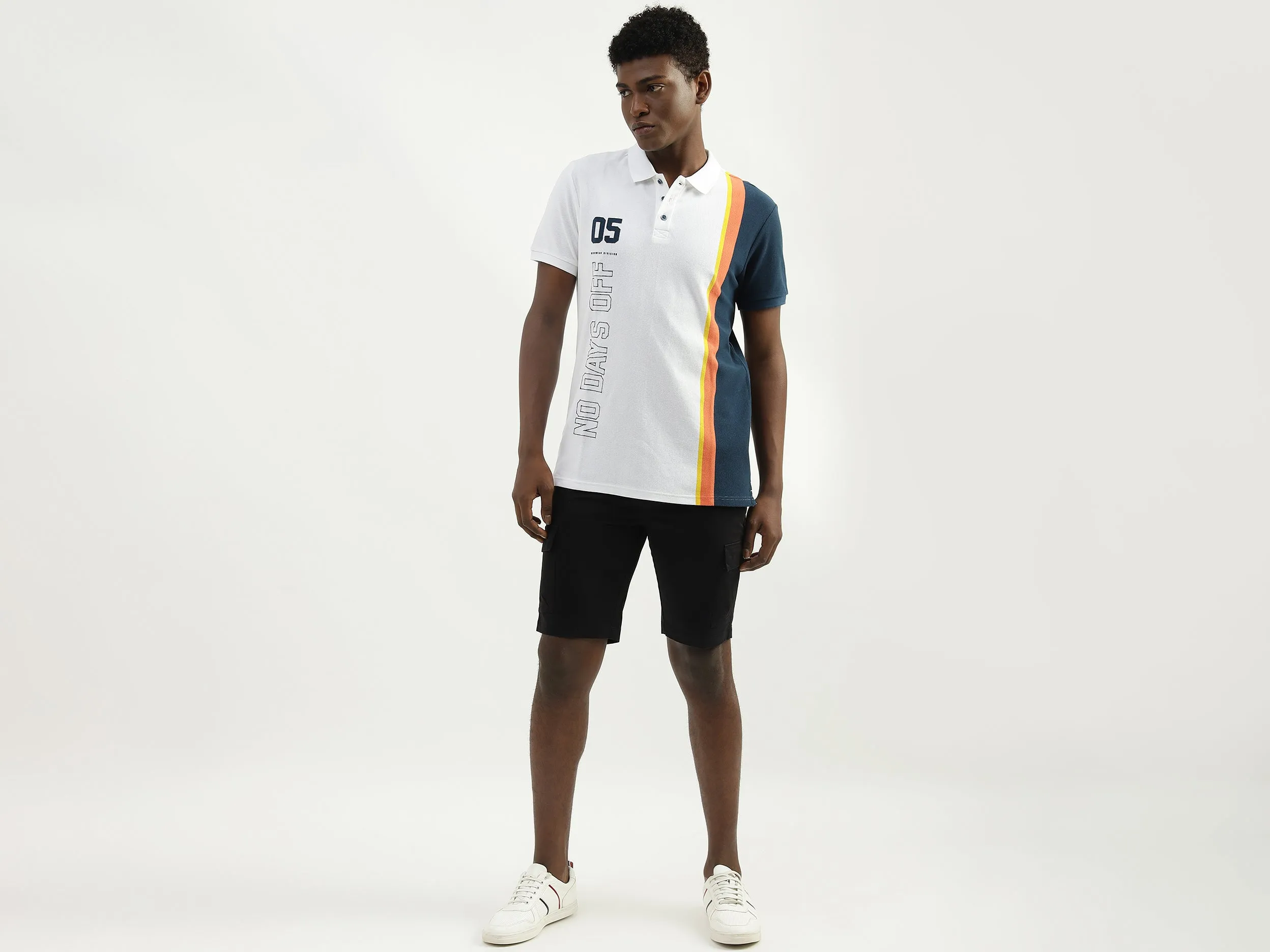 Cotton Printed Polo Collar Mens T-shirts