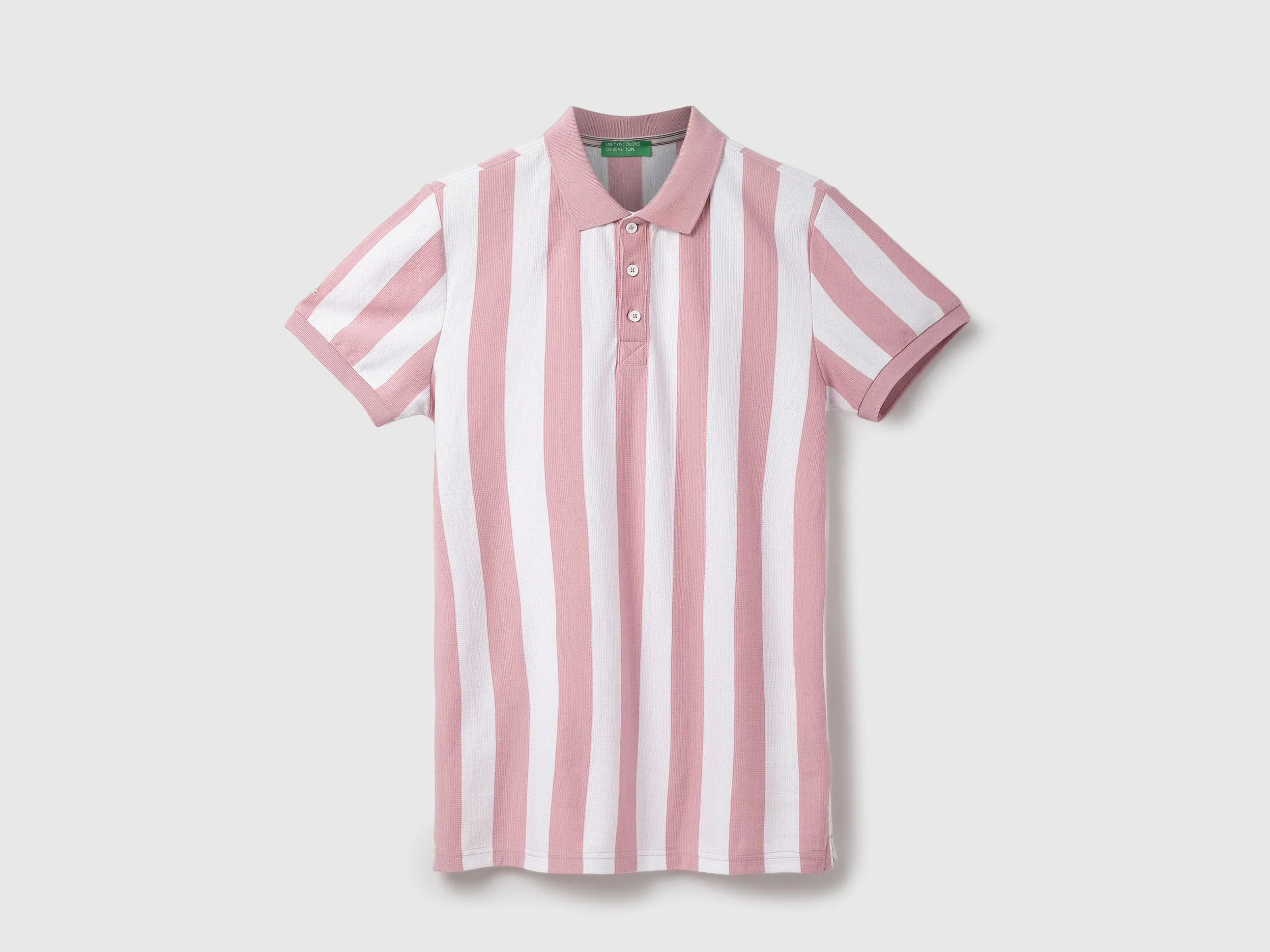 Cotton Striped Polo Collar Mens T-shirts
