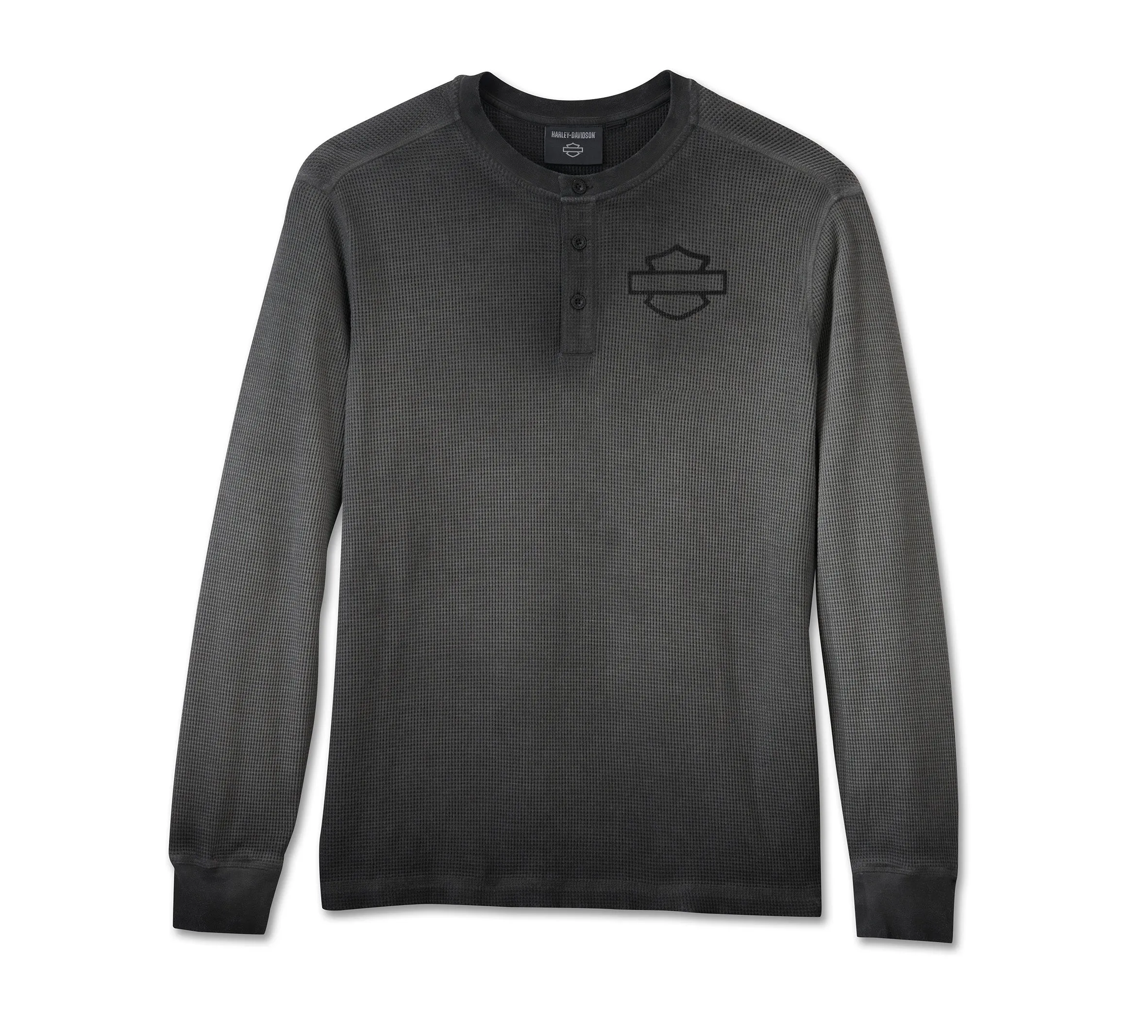 Cowboy Rider Thermal Henley - Harley Black
