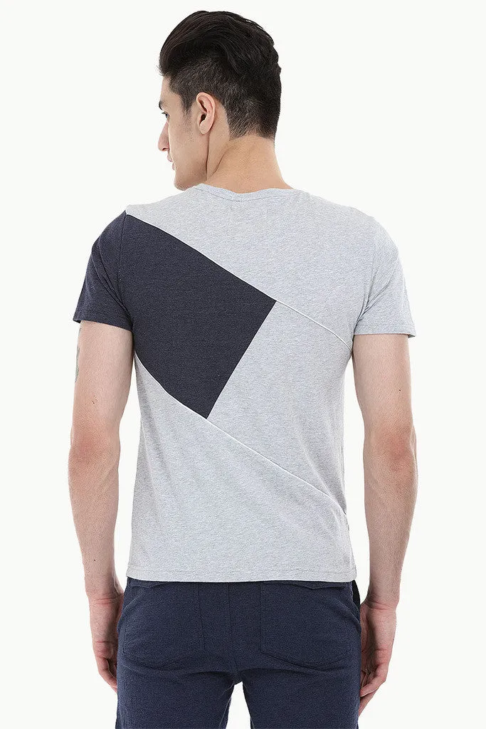 Cross Block Slub Tee