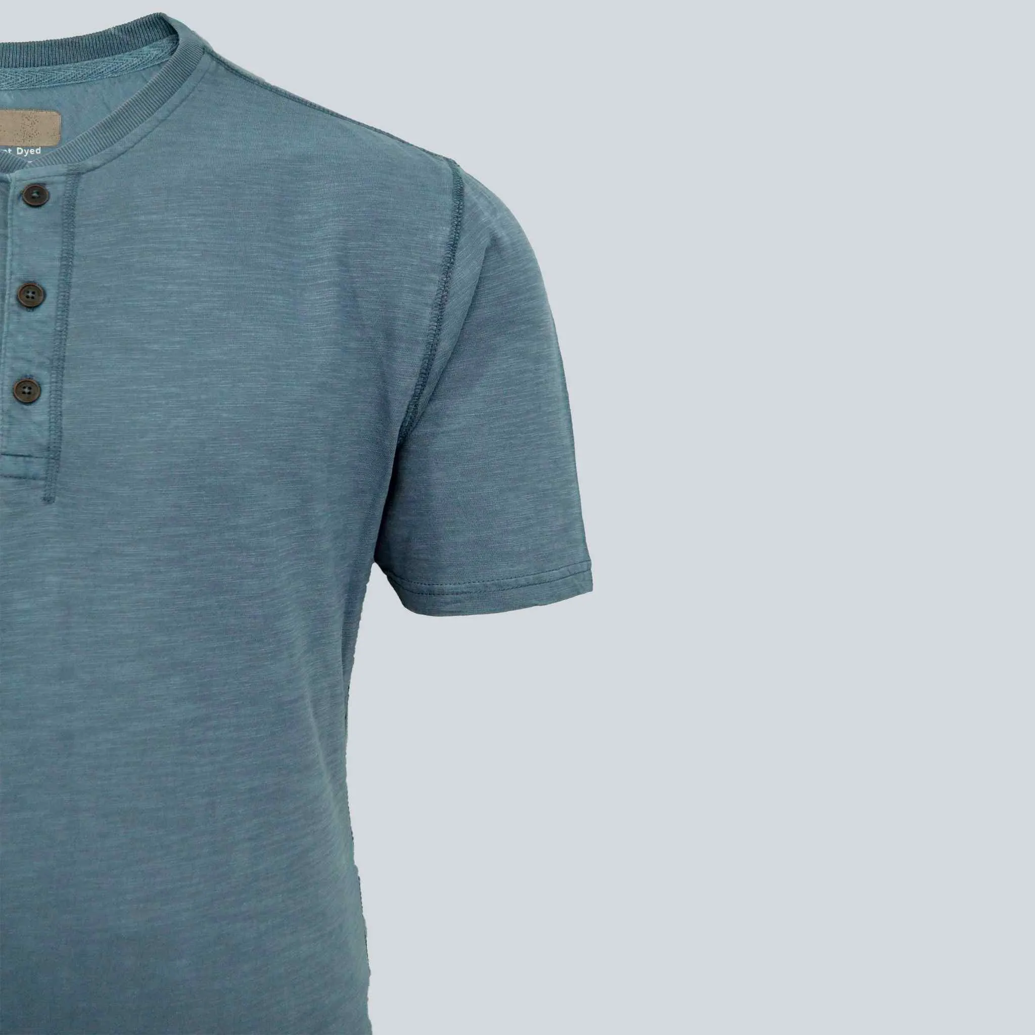 Dark Blue Henley T shirt for Men