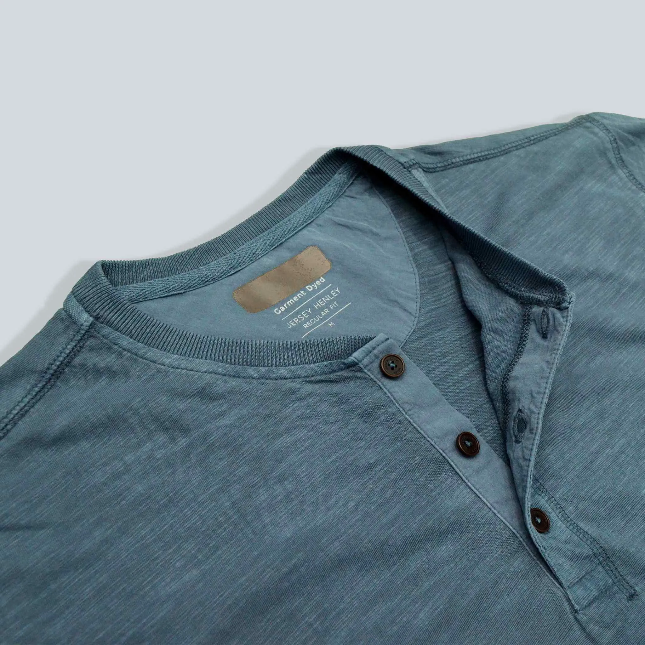 Dark Blue Henley T shirt for Men