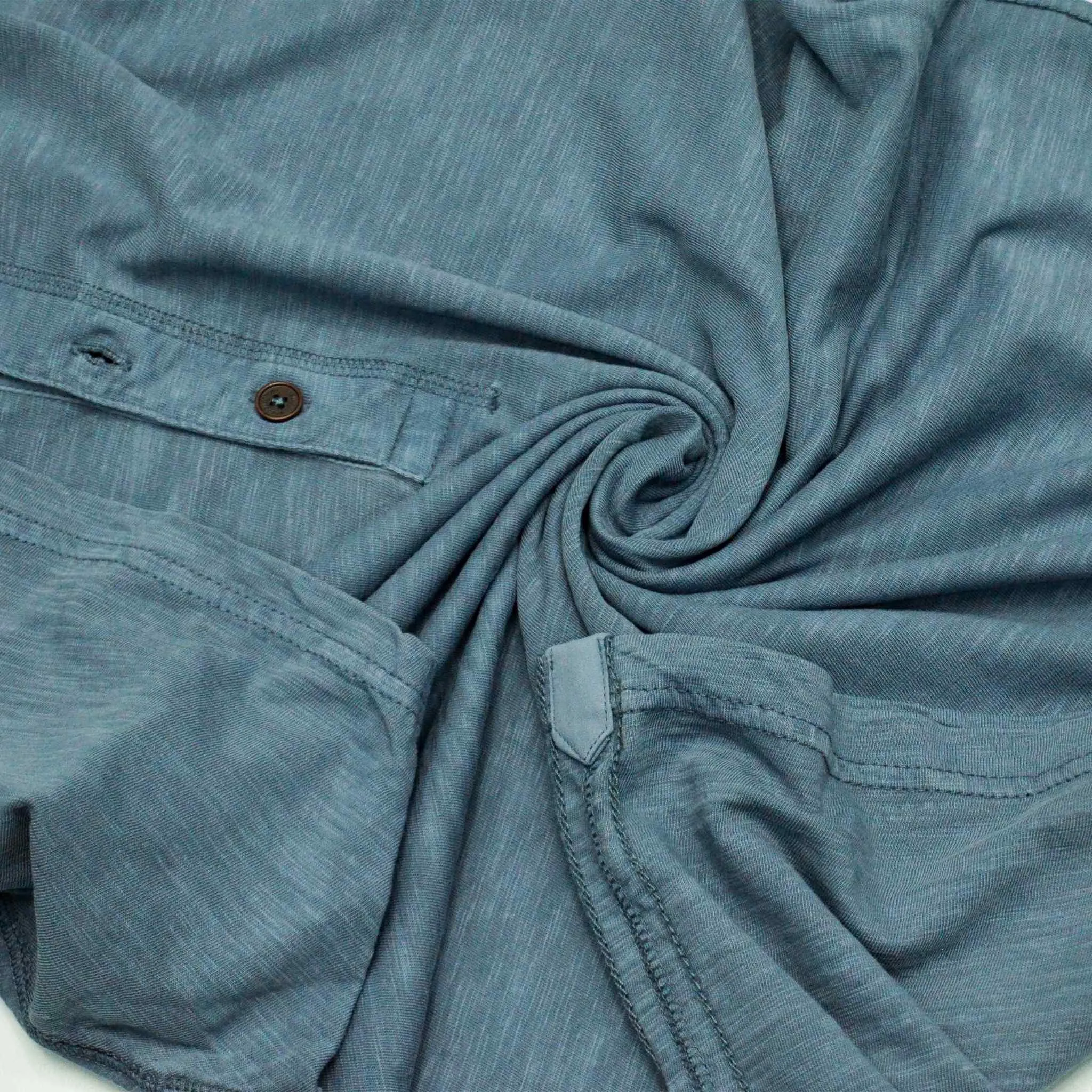 Dark Blue Henley T shirt for Men