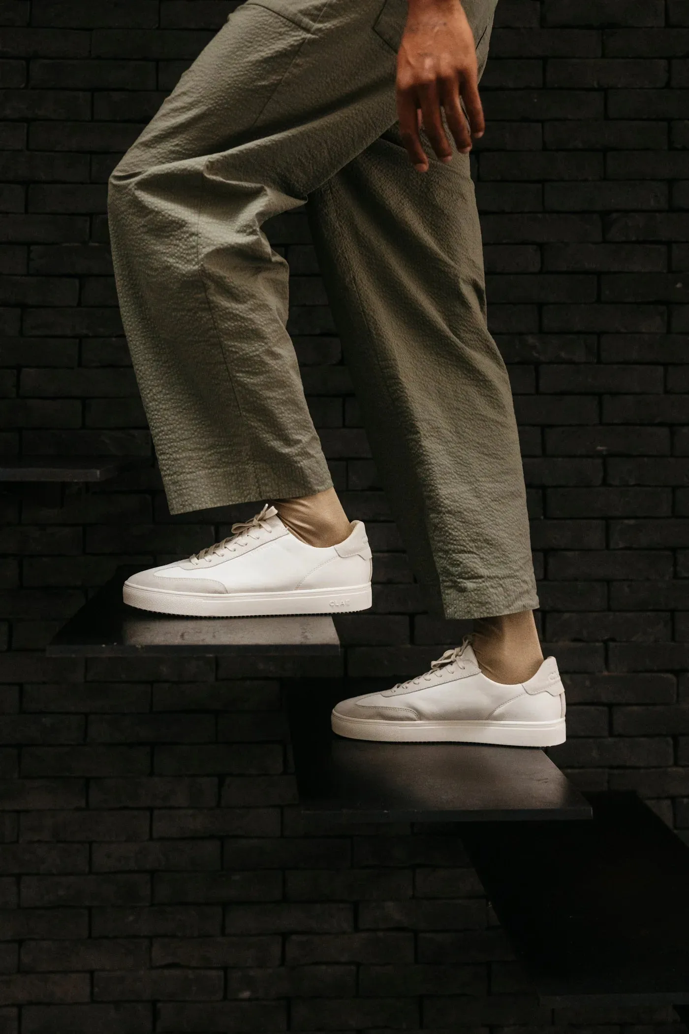 Deane Triple OffWhite Leather