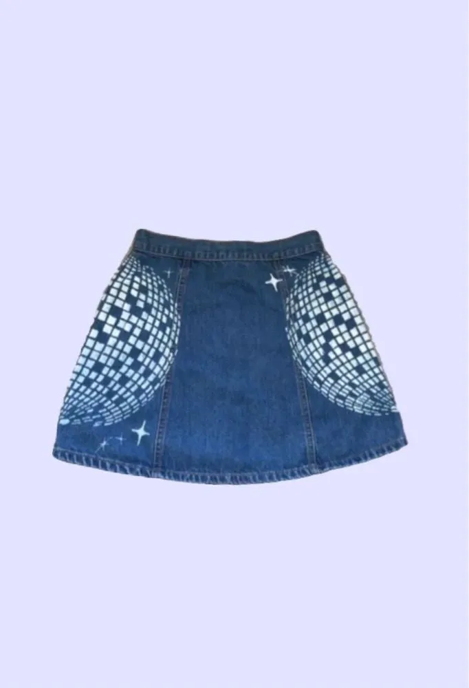 Denim Disco Skirt