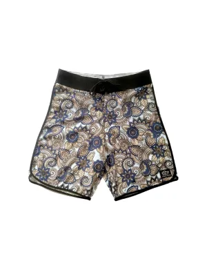 Denim Paisley Full Scallop