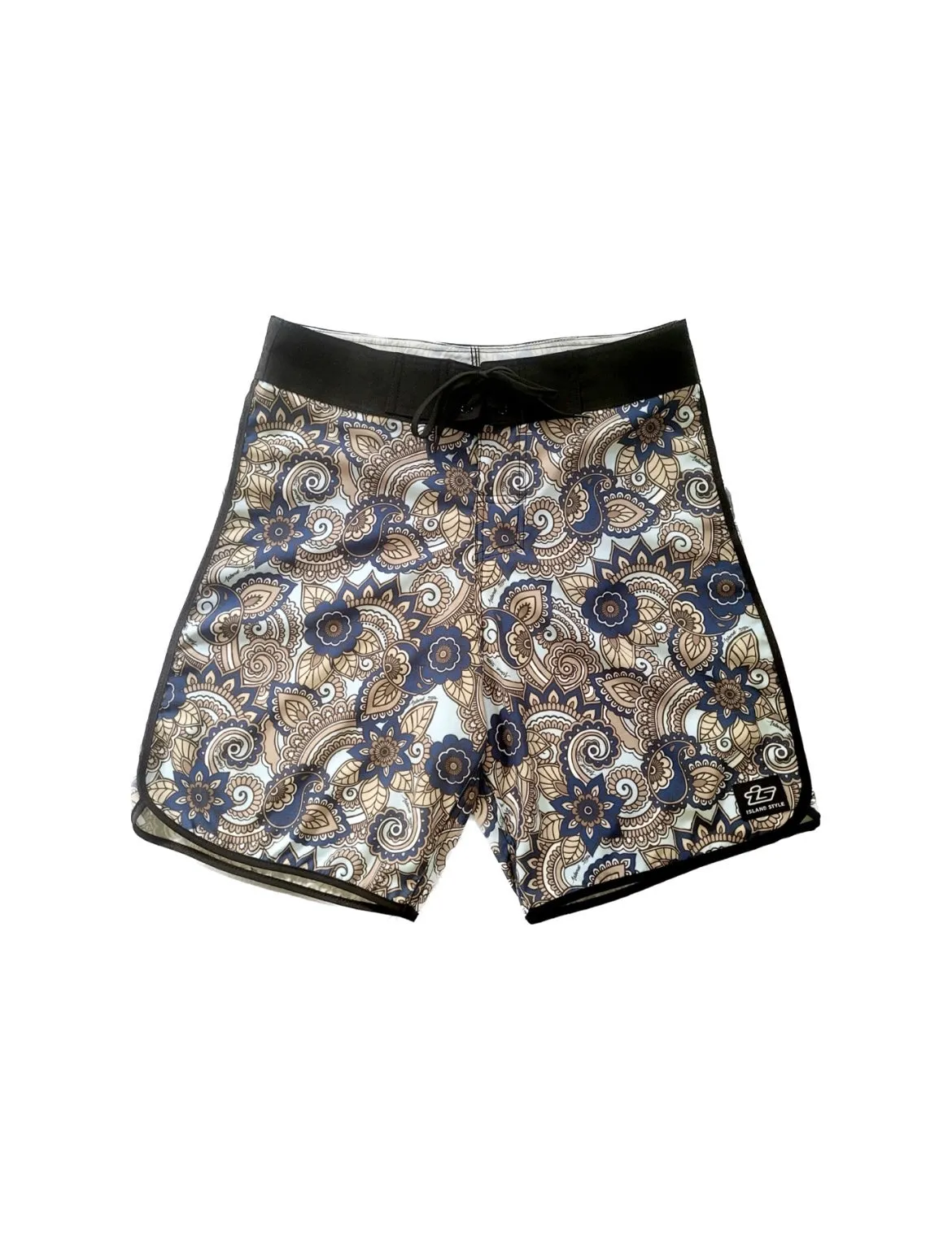 Denim Paisley Full Scallop