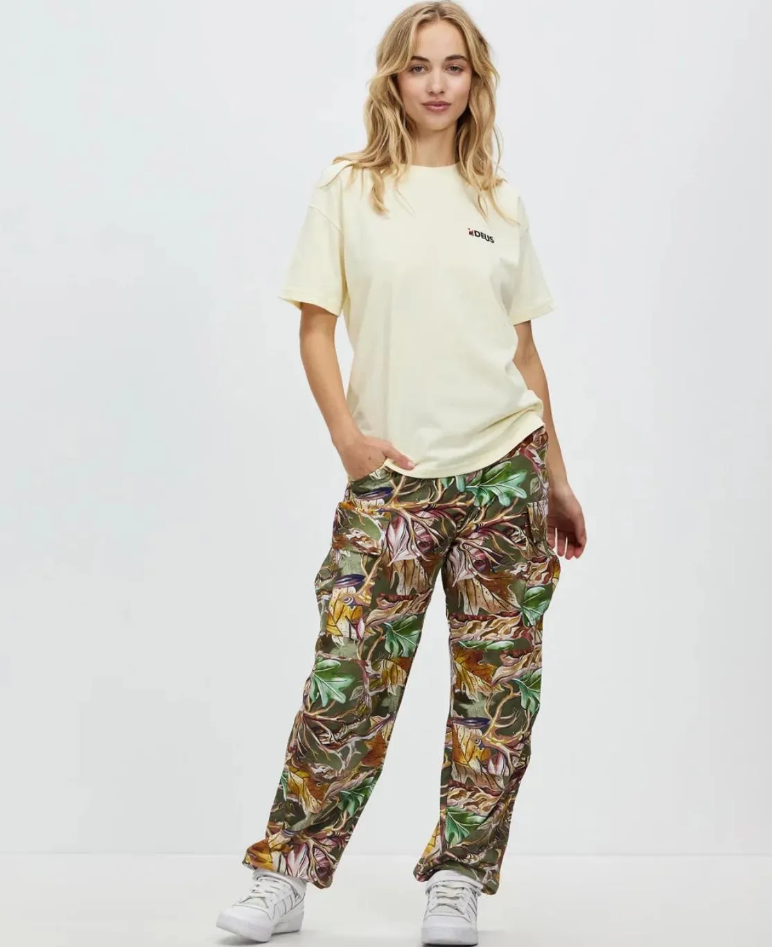 Deus Ex Machina Womens Foliage Cargo Pants Size 10 (New RRP $269)