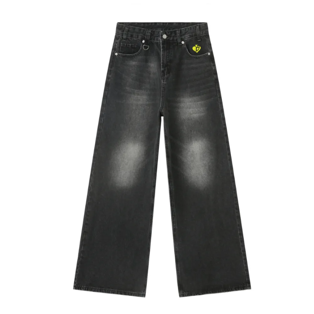 DF|Retro Clean-Fit Distressed Loose Jeans