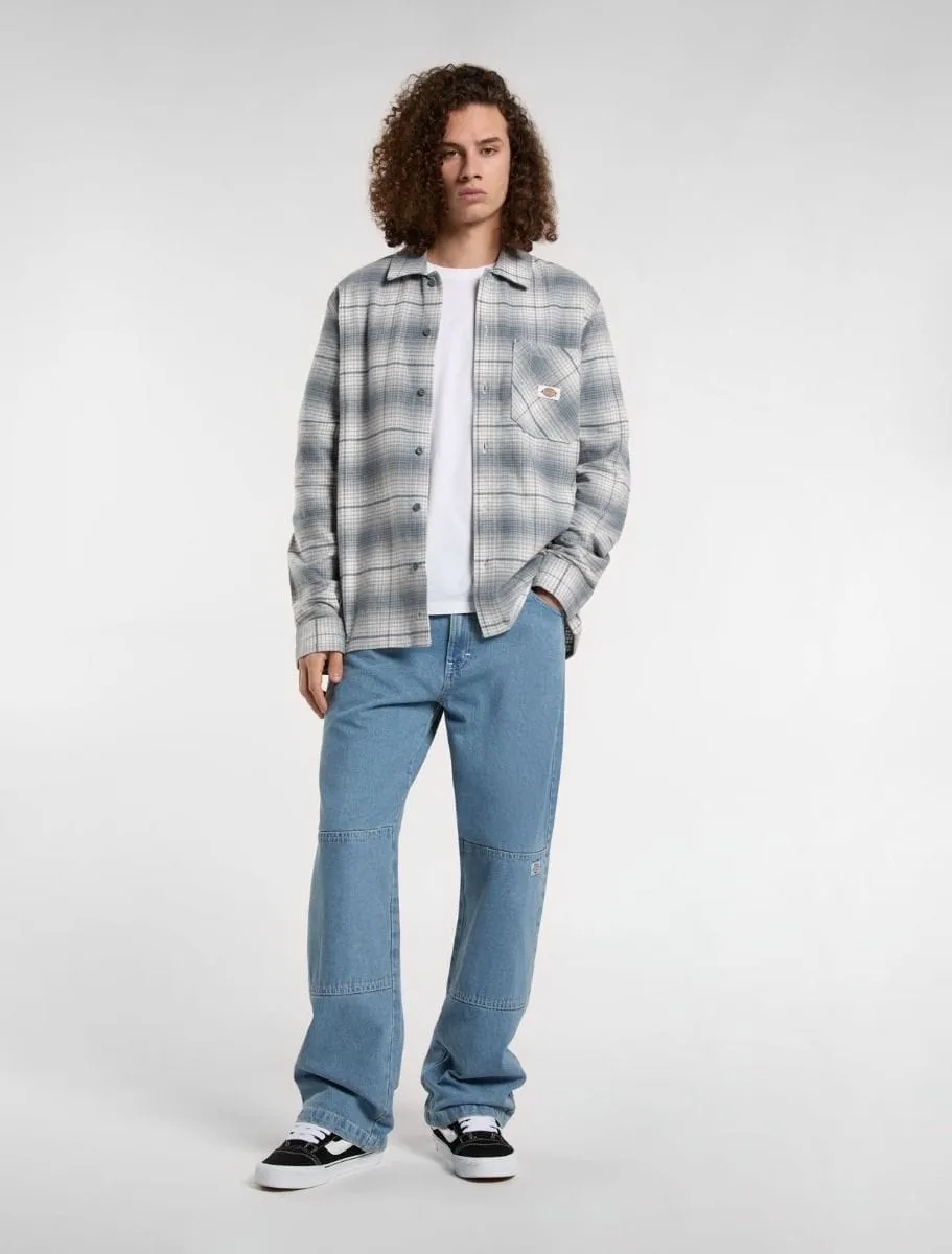 Dickies Forest Check Long Sleeve Shirt Stormy Weather