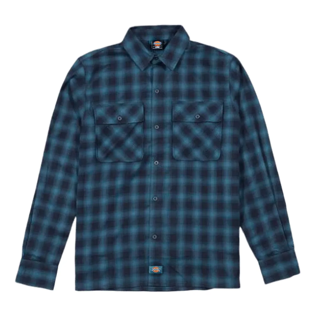Dickies - Houston Plaid Flannel Shirt Dark Lincoln Green