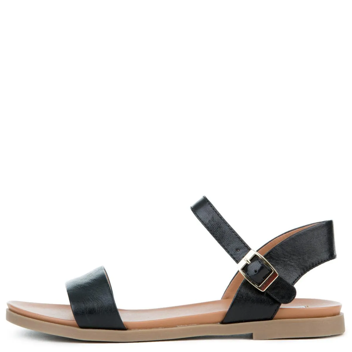 Dina Black Leather Sandals BLACK