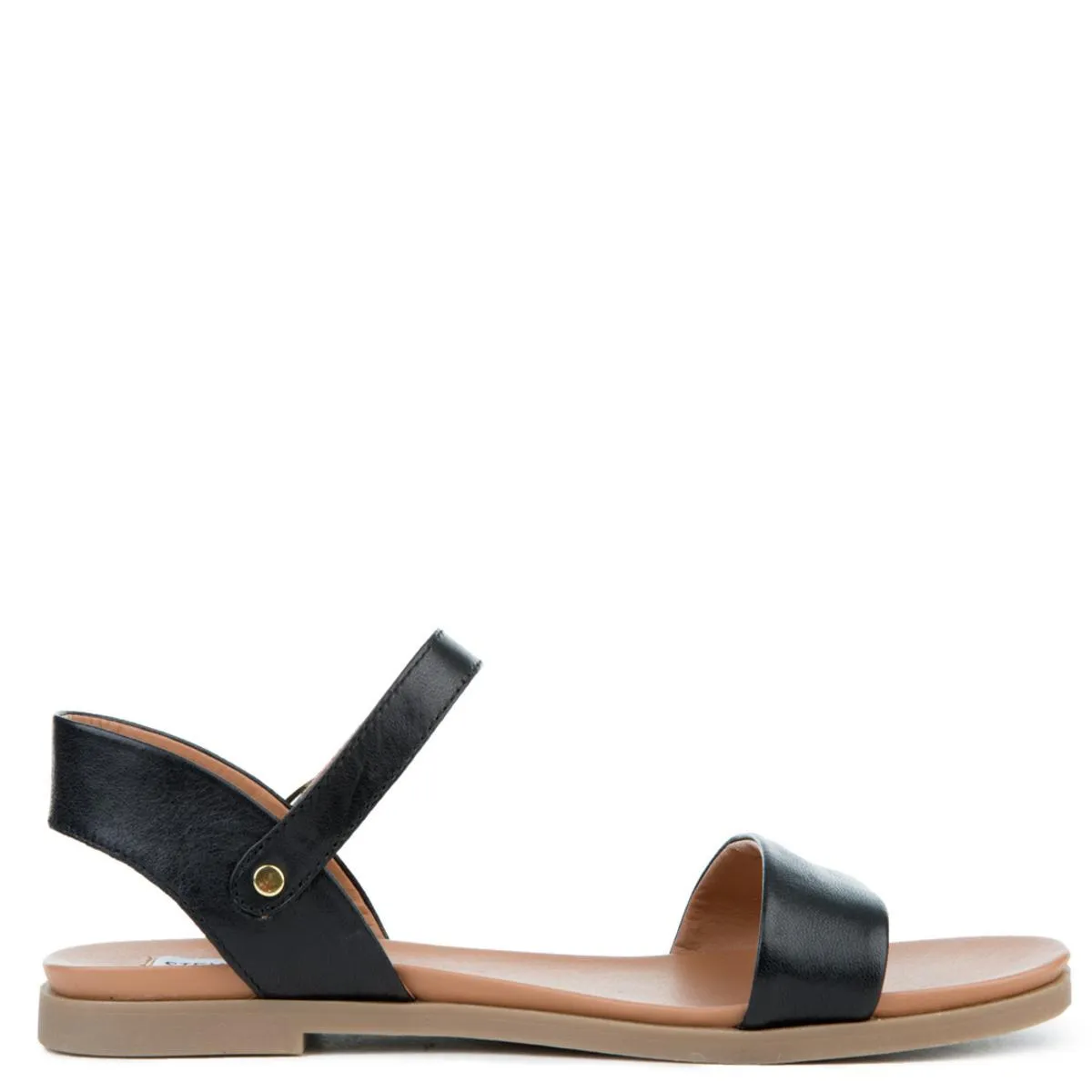 Dina Black Leather Sandals BLACK