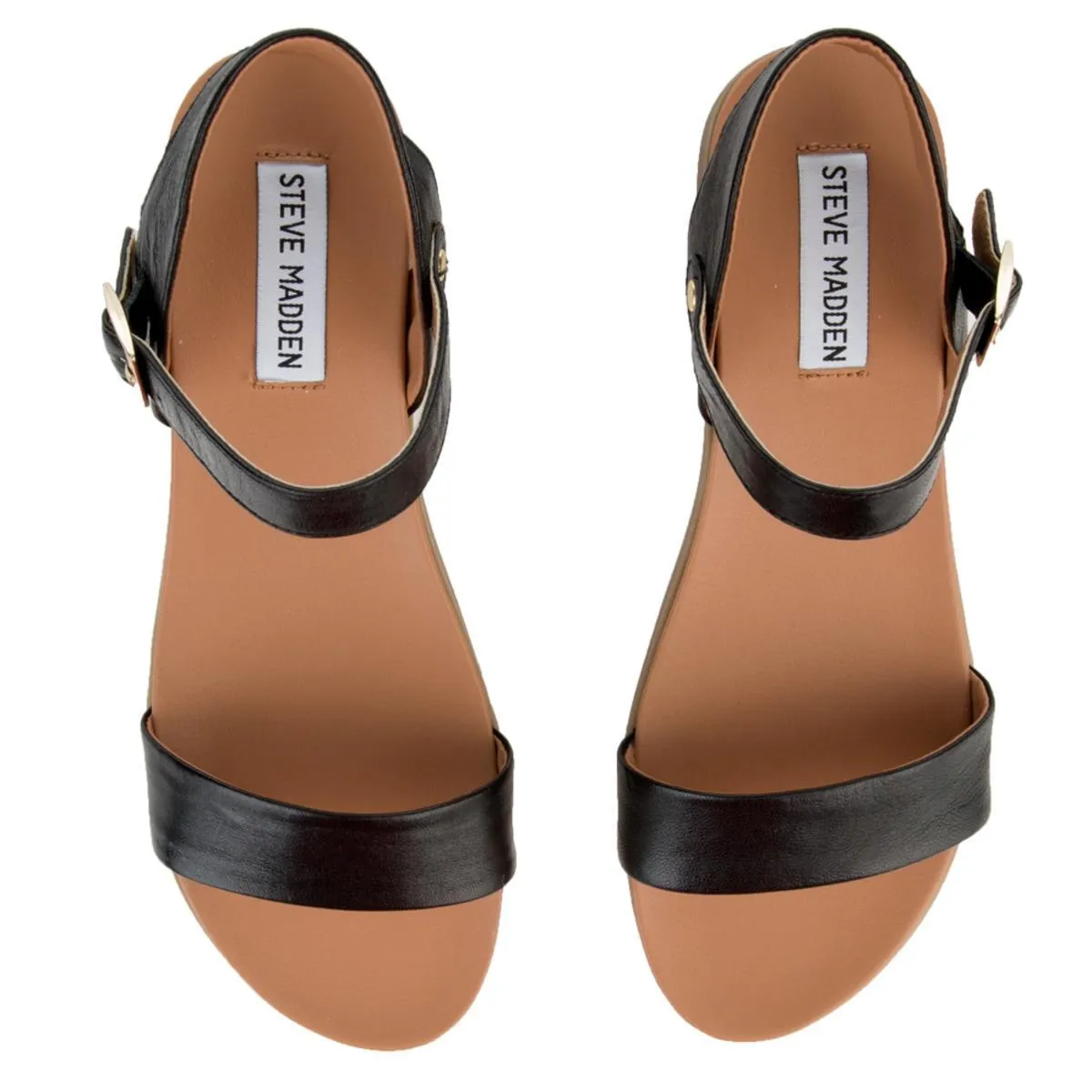 Dina Black Leather Sandals BLACK