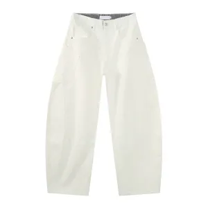 Distressed Loose Fit Floor-Length Jeans