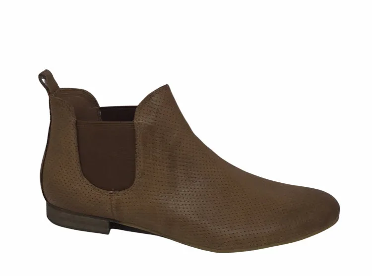 Django & Juliette Global Leather Ankle Boot ~ Black ~ Grey ~ Cognac ~ Red