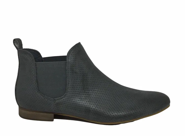 Django & Juliette Global Leather Ankle Boot ~ Black ~ Grey ~ Cognac ~ Red