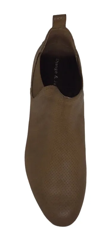 Django & Juliette Global Leather Ankle Boot ~ Black ~ Grey ~ Cognac ~ Red