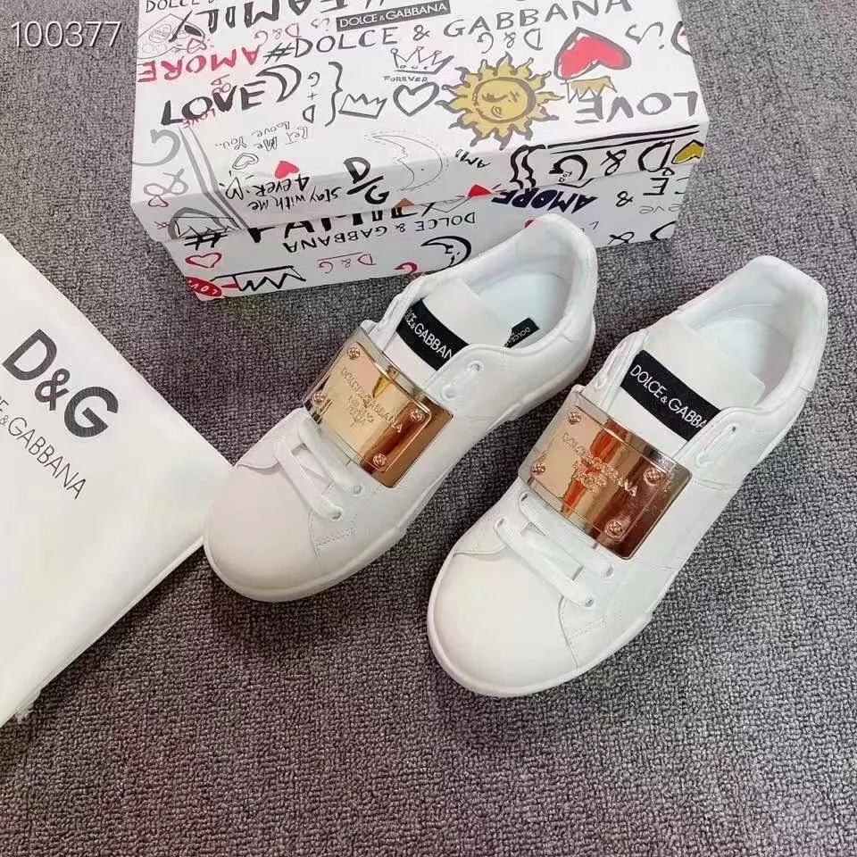 Dolce & Gabbana | Leather Sock Sneakers Logo Sneakers