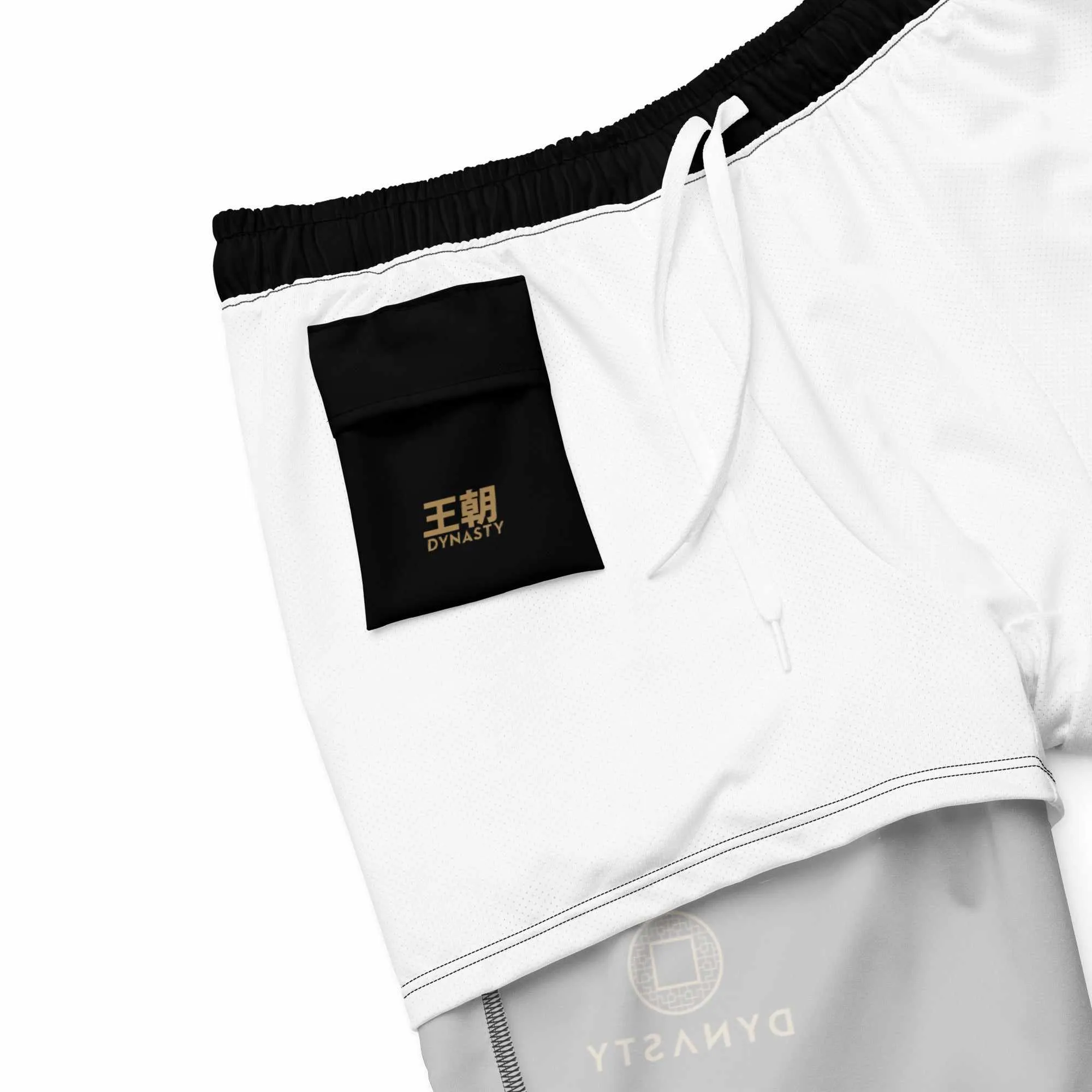 Dynasty Hybrid Emblem Board Shorts (Black / Gold)