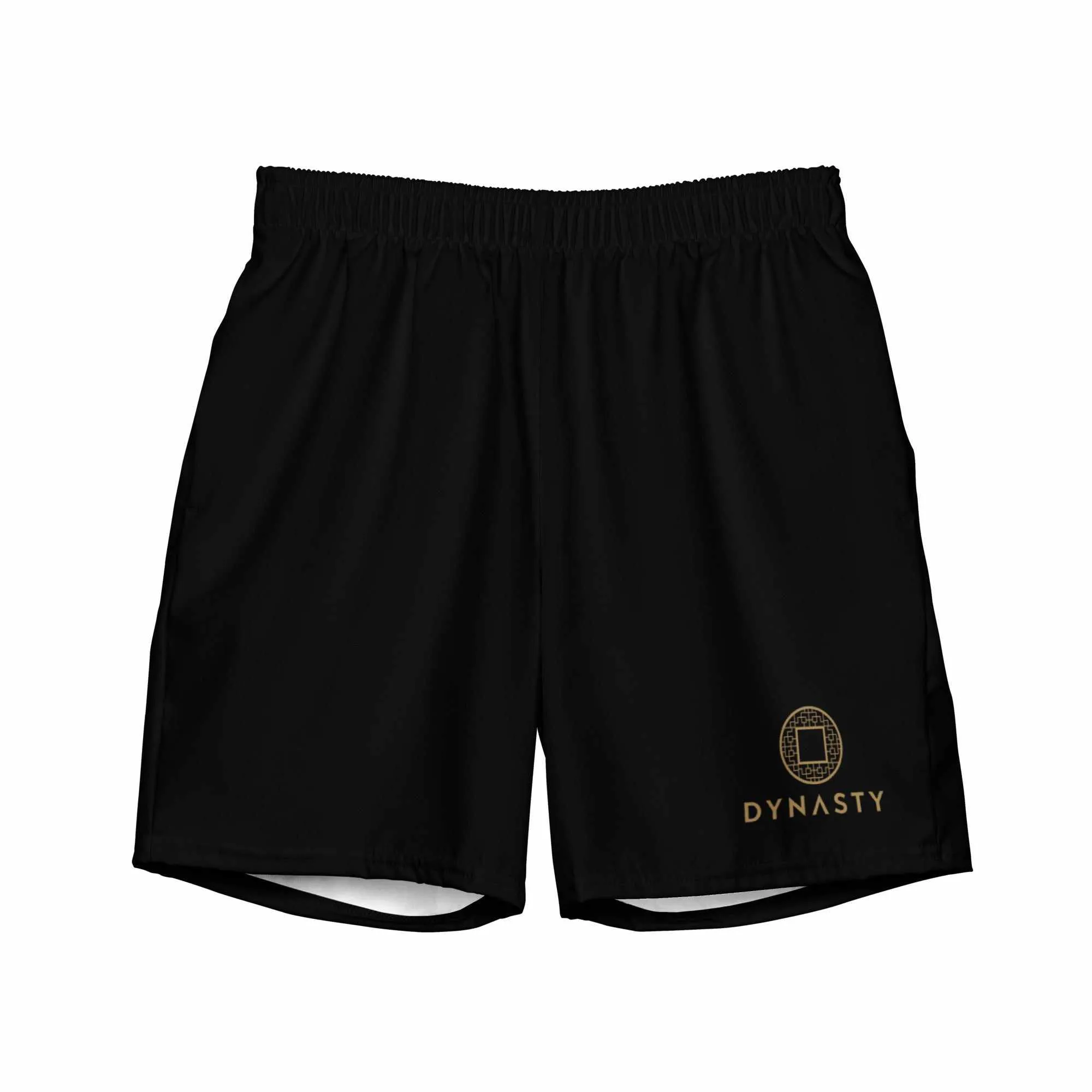 Dynasty Hybrid Emblem Board Shorts (Black / Gold)