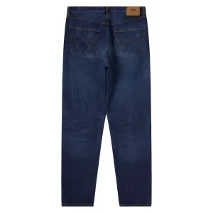 Edwin Regular Tapered Kaihara Stretch Denim Jean Blue Mid Dark Used