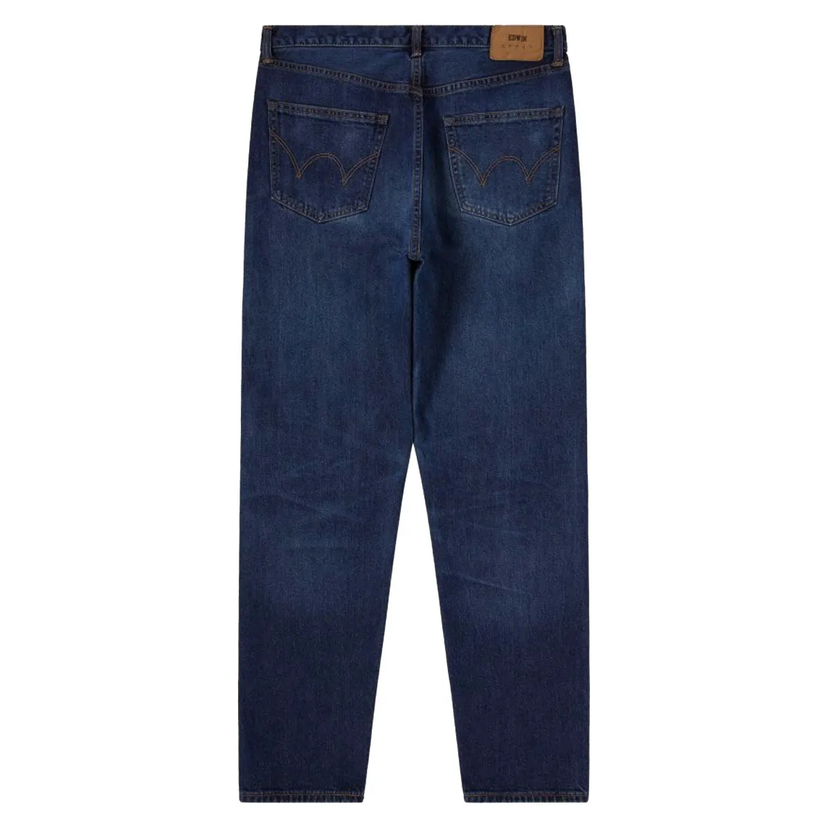 Edwin Regular Tapered Kaihara Stretch Denim Jean Blue Mid Dark Used