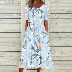 Elegant sleeveless Nicole maxi dress in floral print