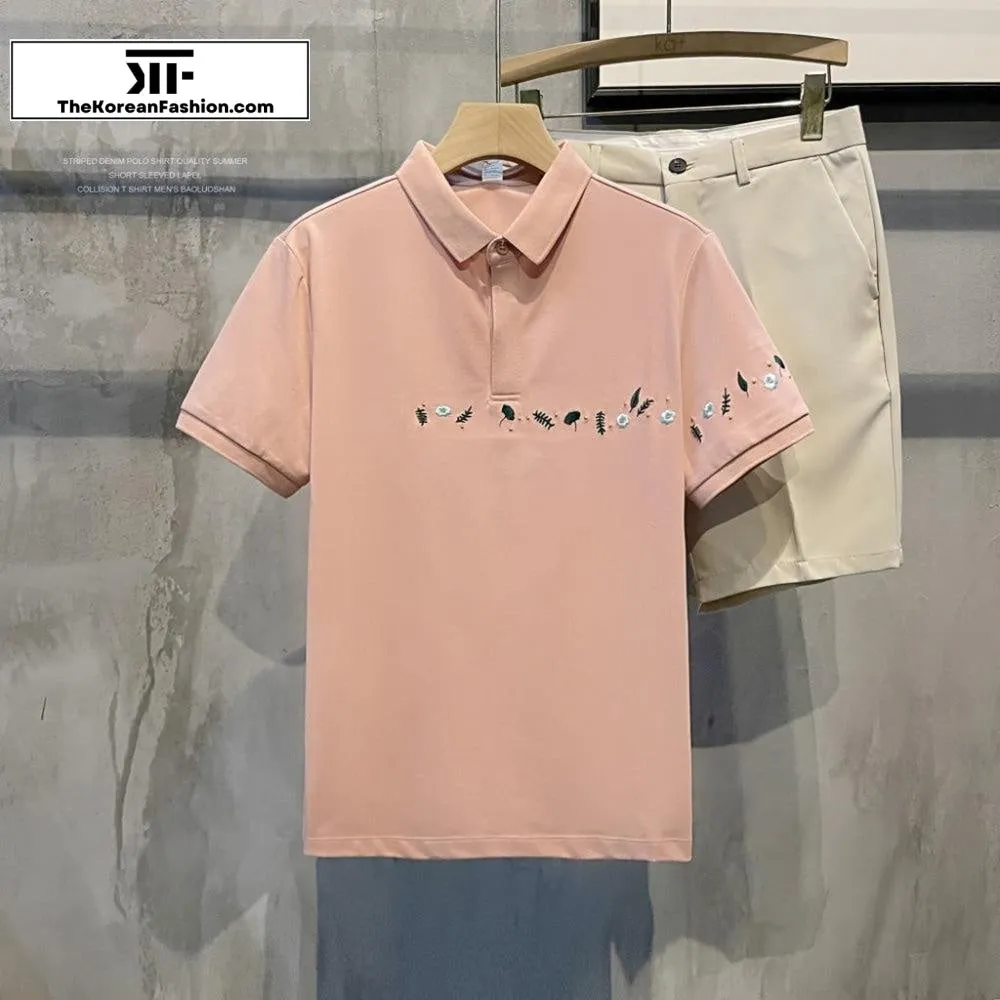 Embroidery Polo T-Shirt