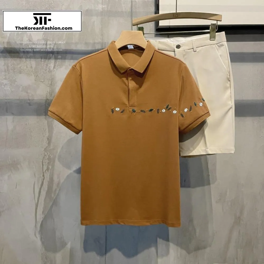 Embroidery Polo T-Shirt