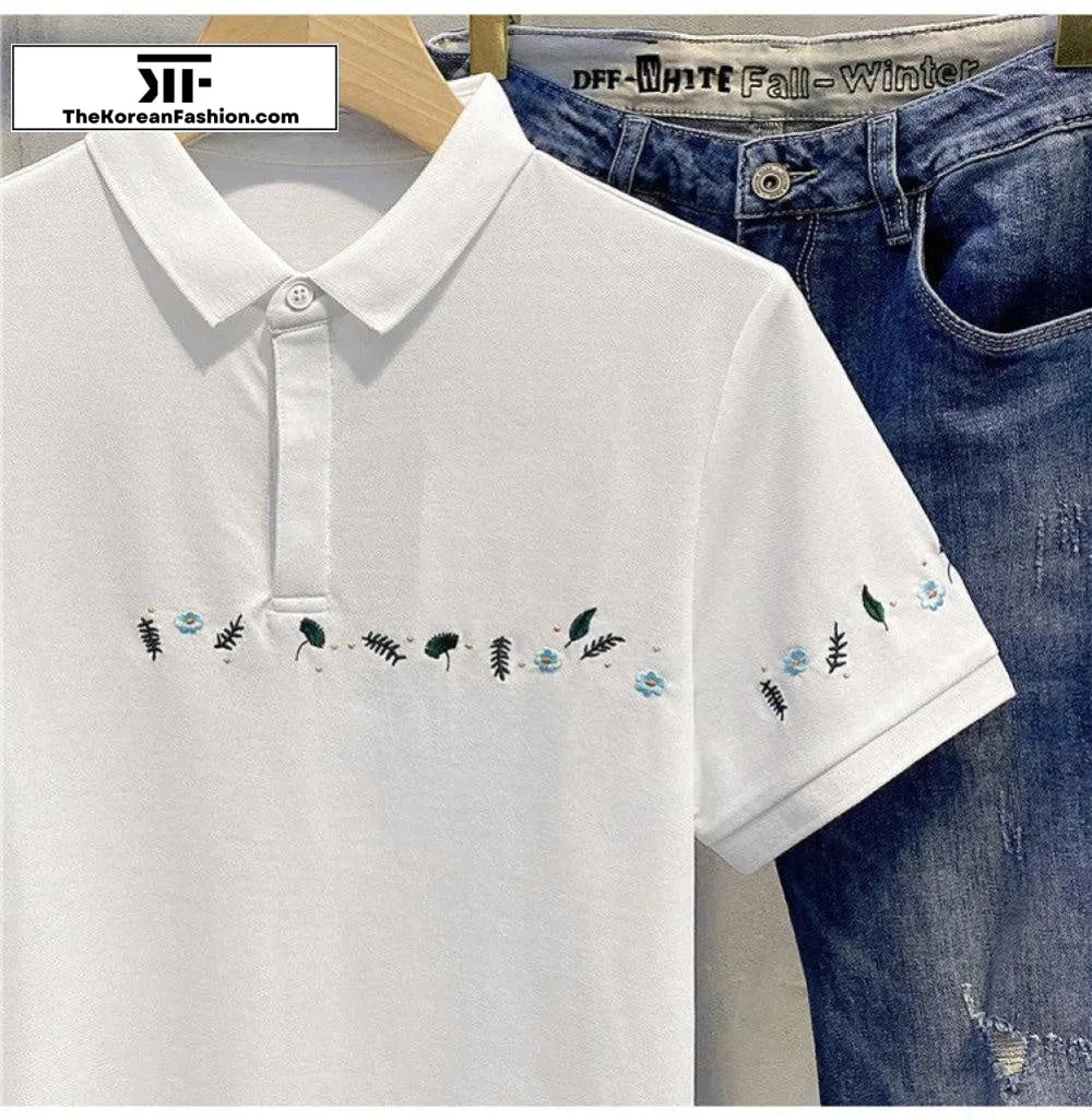 Embroidery Polo T-Shirt