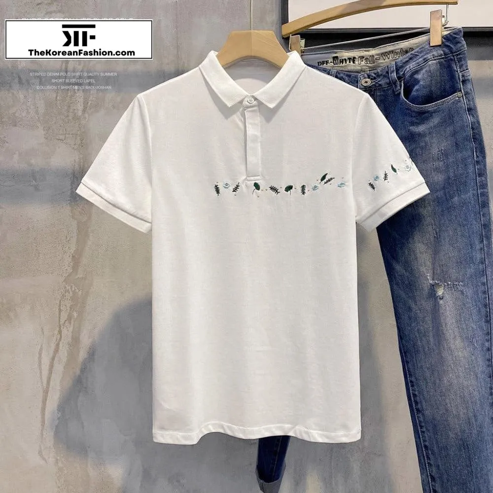 Embroidery Polo T-Shirt