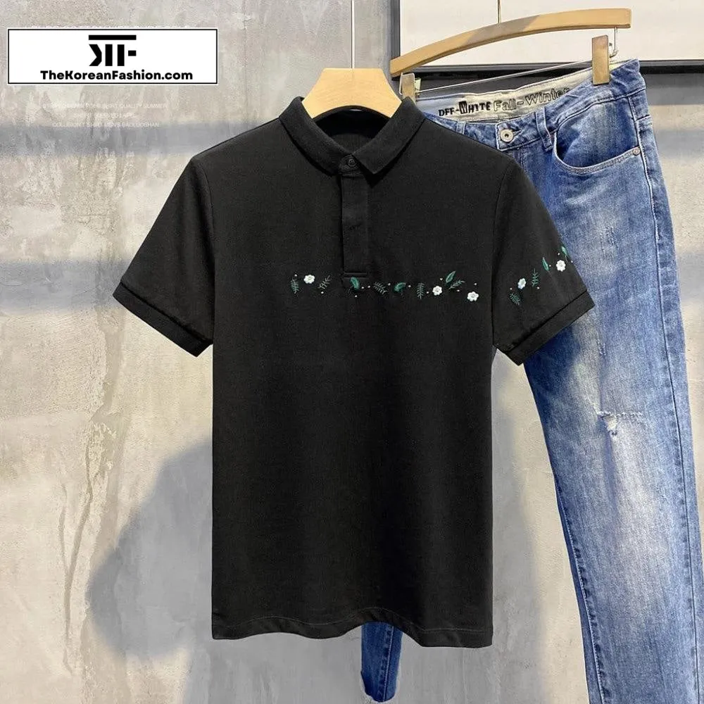 Embroidery Polo T-Shirt
