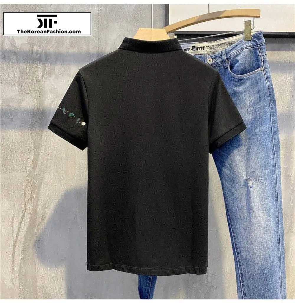 Embroidery Polo T-Shirt