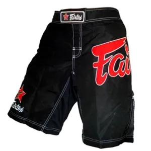Fairtex MMA Fight Shorts AB1 Black/Red