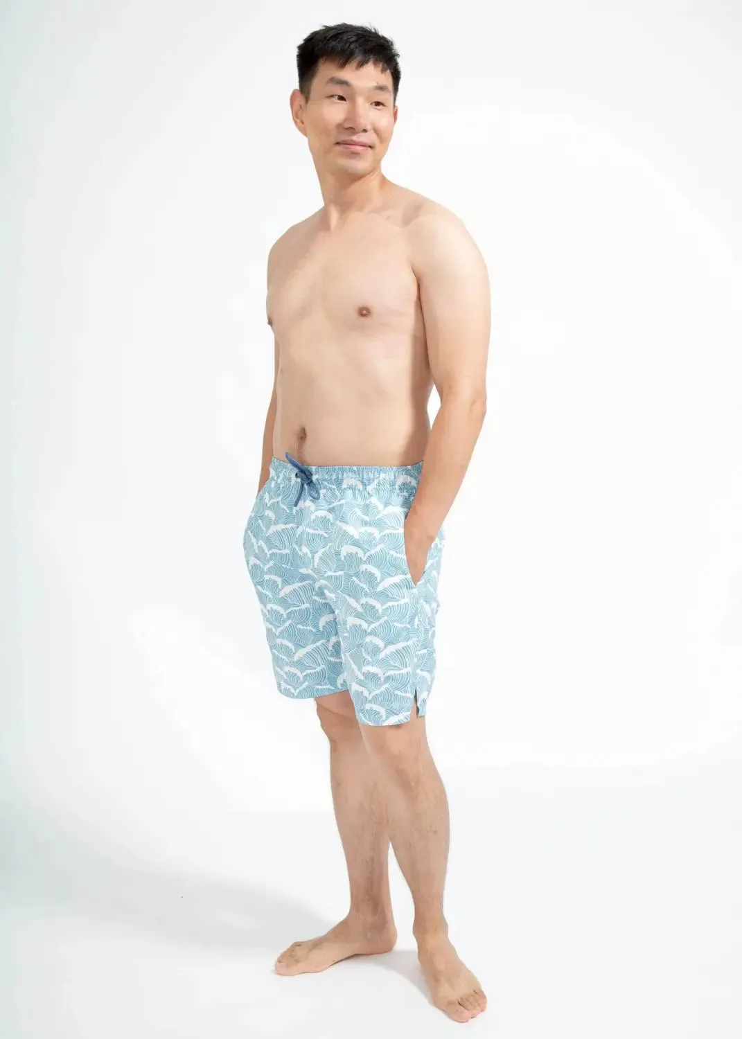 Faro Boardshorts - Ocean Waves Print