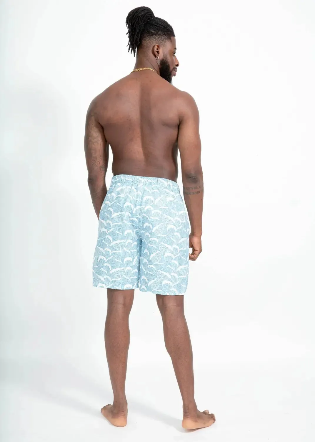 Faro Boardshorts - Ocean Waves Print